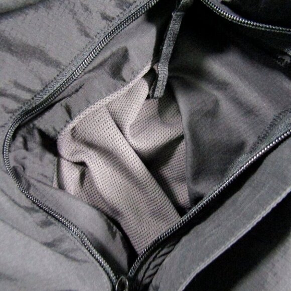 REI Black 1/4 Zip Pullover Jacket Unisex Size M Hooded Rain Lightweight Vented - Picture 5 of 10